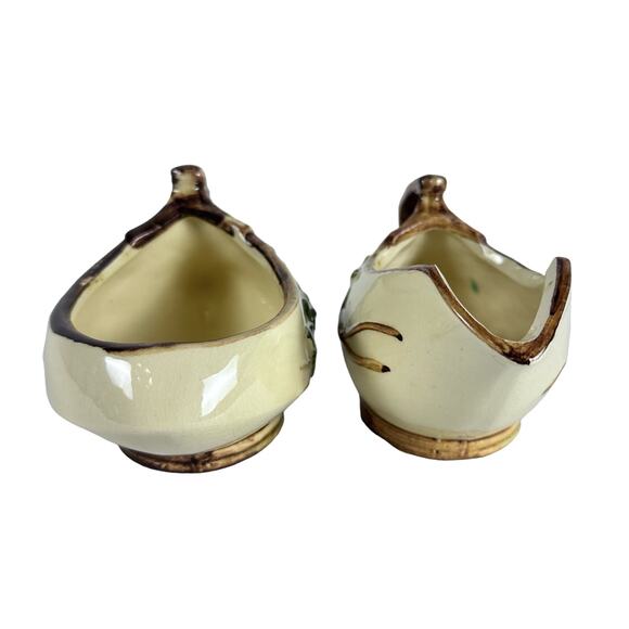 McCoy USA Pottery Vintage Ivy Branch Sugar Creamer Set-Excellent! - Picture 5 of 9